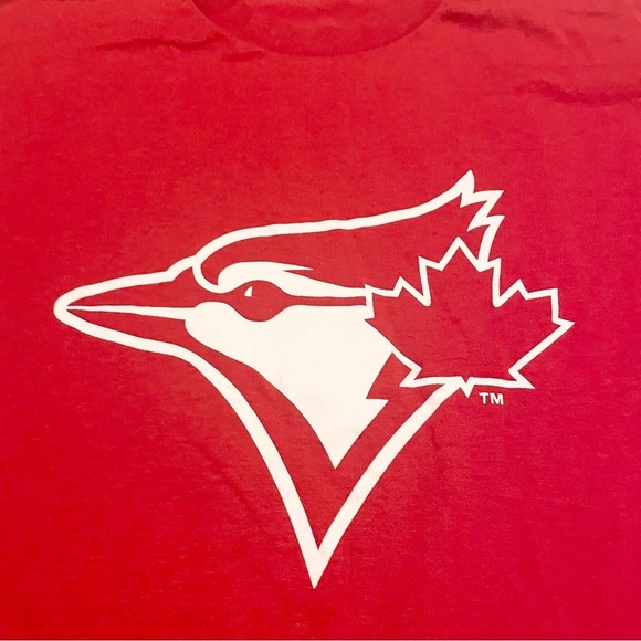 Blue Jays Red Tshirt Youth Small Jays Care Foundation Shirt - Picture 2 of 15